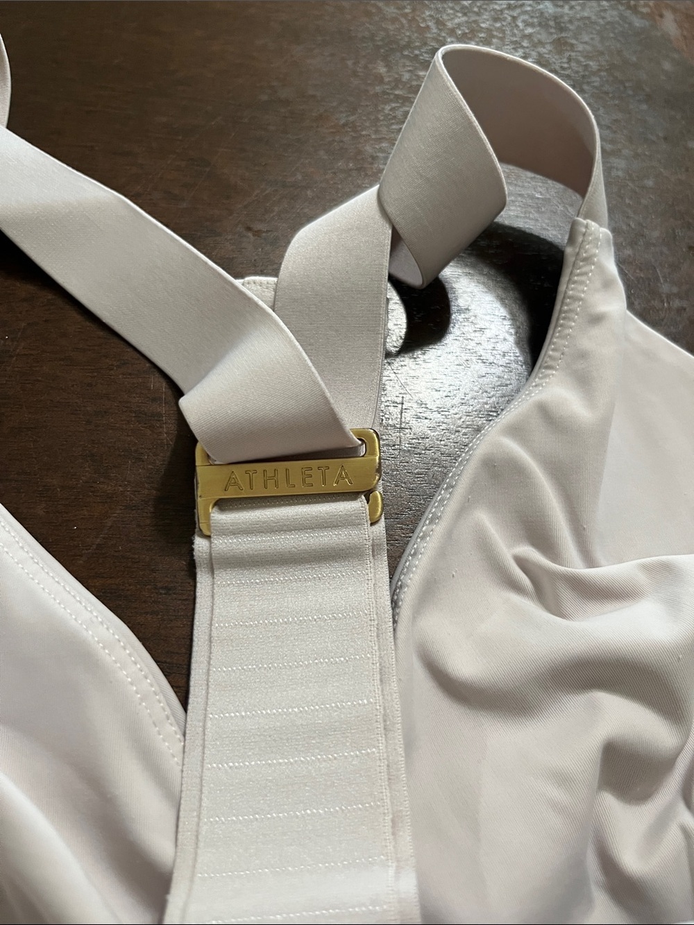 Athleta T-Back Sports Bra in Taupe - Picture 7 of 7